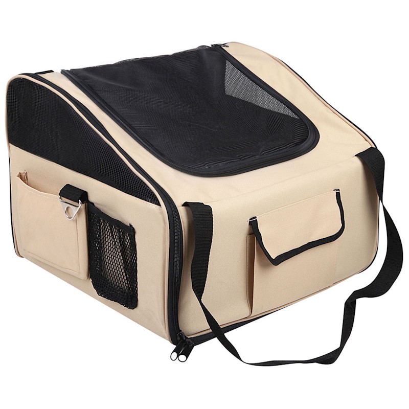 i.Pet Pet Travel Car Seat Carrier Beige Buy Fabric Crates