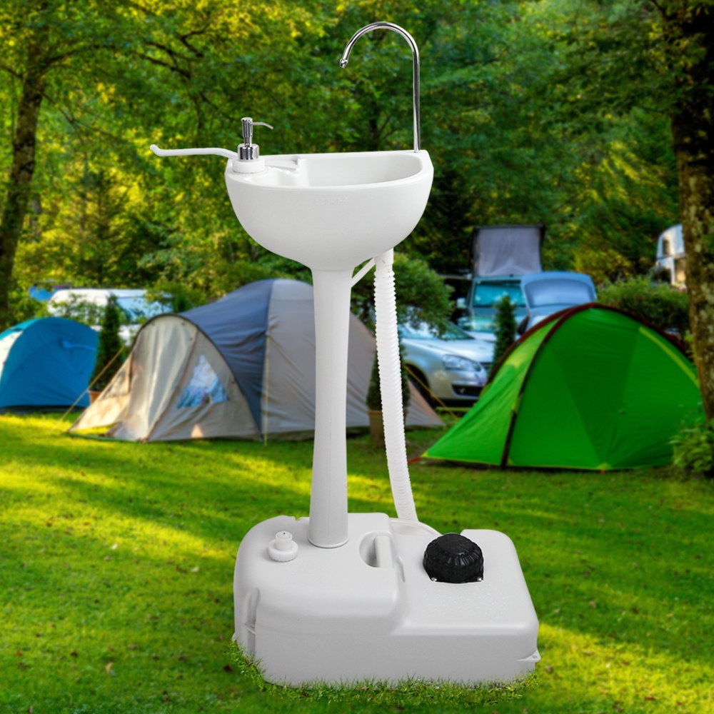 Weisshorn Camping Portable Sink Wash Basin Stand Food Event 19L Water