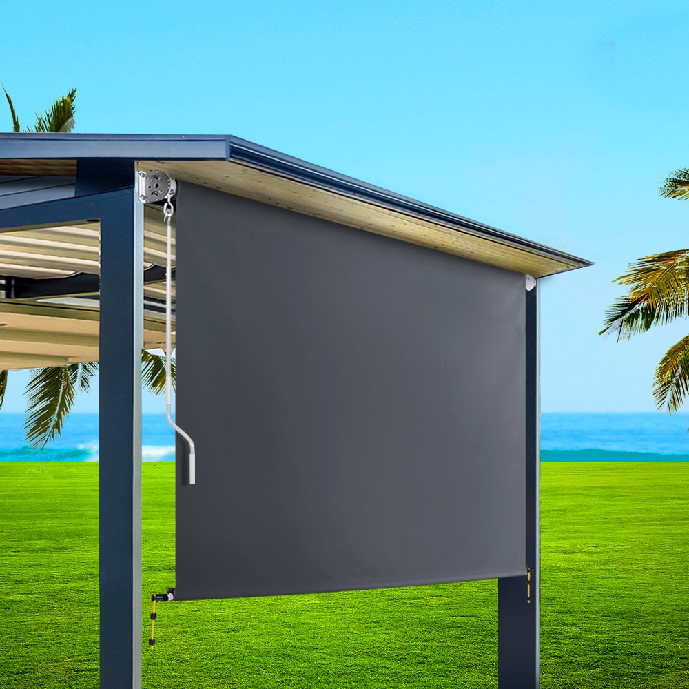 Retractable Straight Drop Roll Down Awning Patio Screen 1.8X2.5M | Buy ...