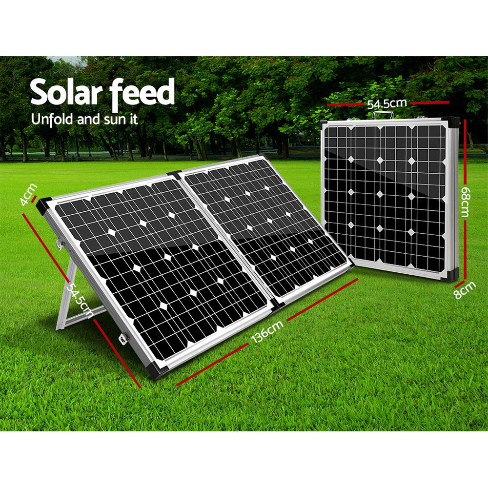 12V Solar Panel Folding Panels 200W Kit Generator System Camping