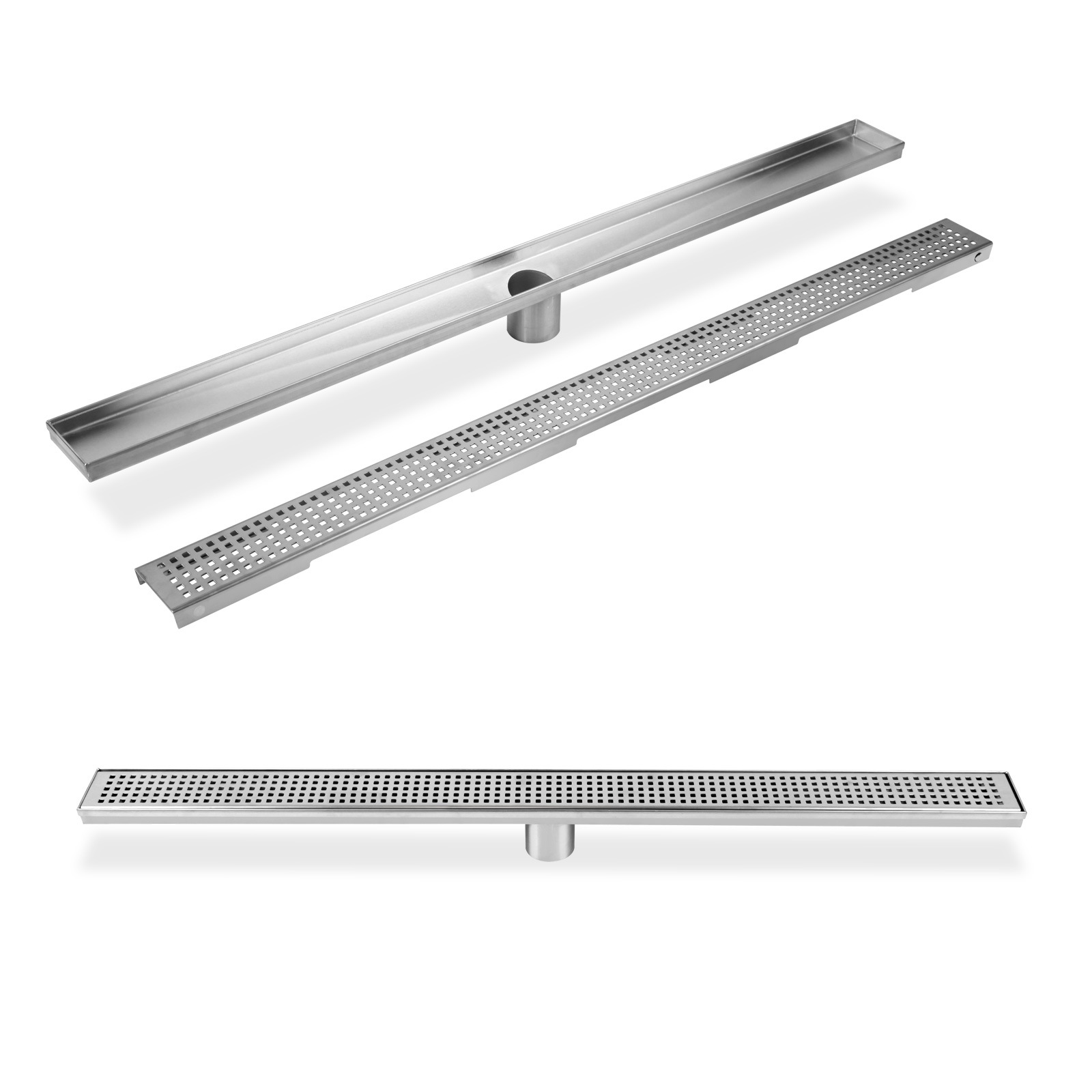 Cefito Shower Grate Square 1000mm Stainless Steel Grates Drain Floor