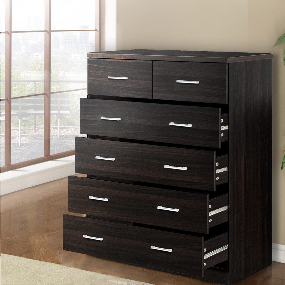 Artiss Tallboy 6 Chest of Drawers Dresser Storage Bedroom Table