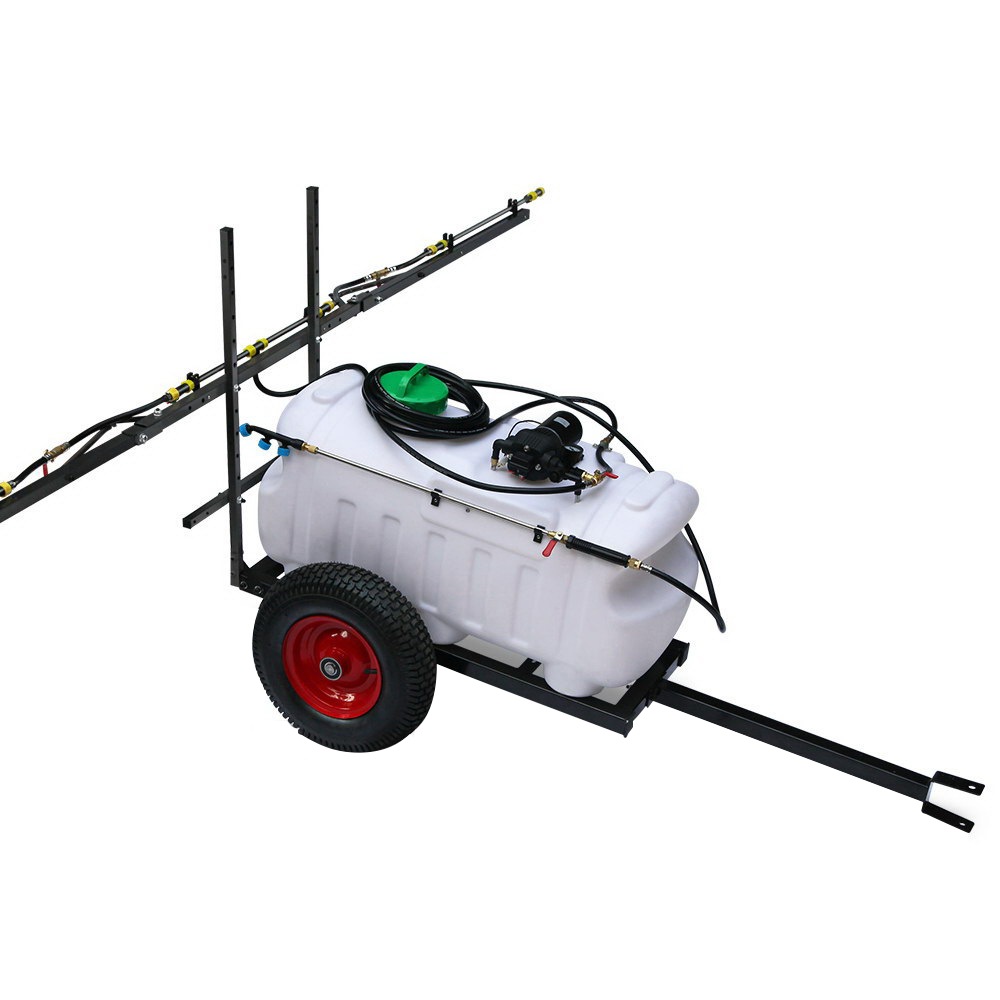 100L ATV WEED SPRAYER 3M Boom Trailer SPOT SPRAY TANKS Garden Farm Pump