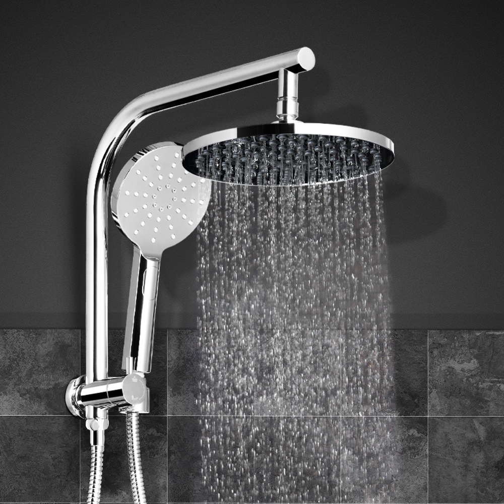 WELS 9" Rain Shower Head Set Round High Pressure Hand Held DIY Buy