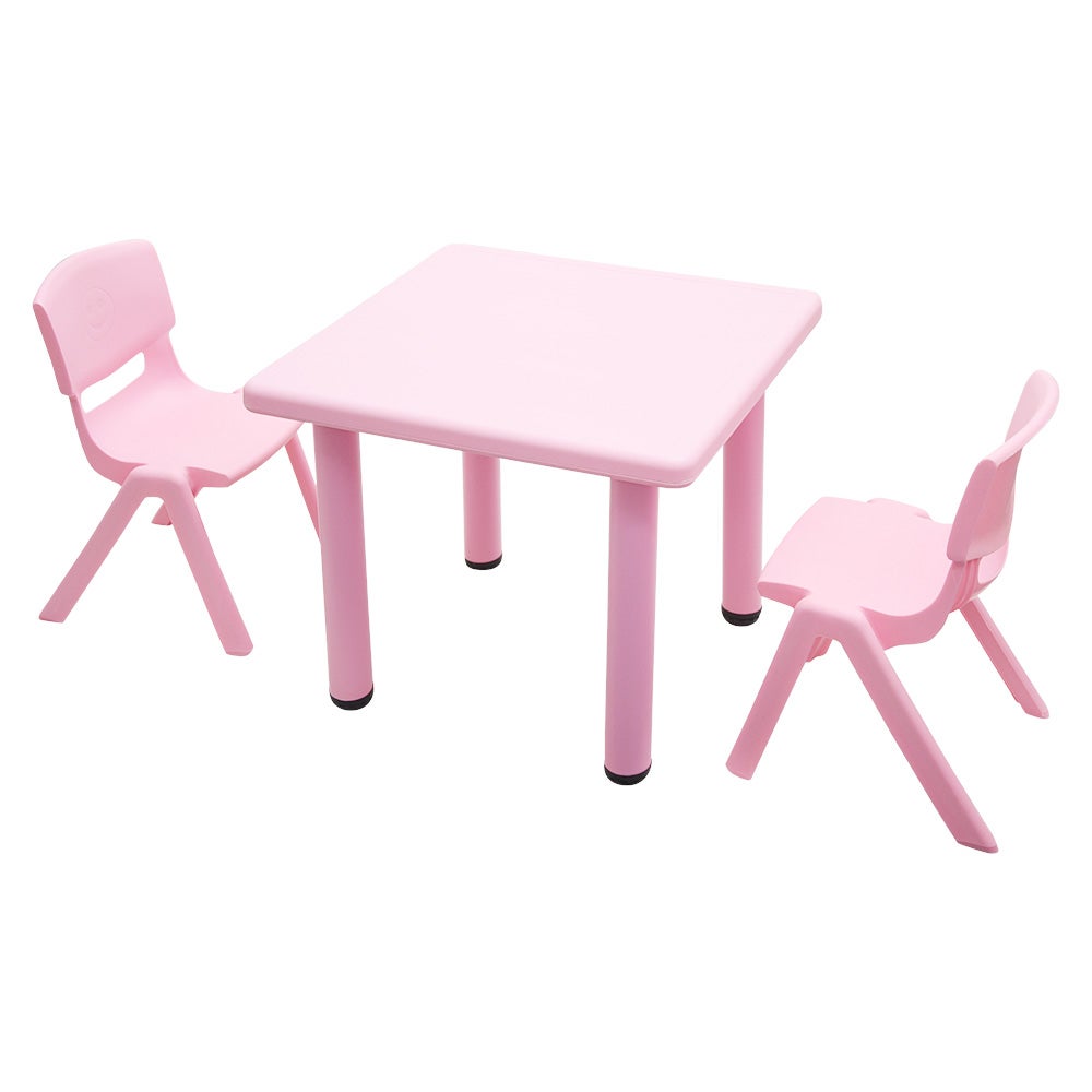 pink table and chair set