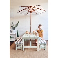 Kids Table & Bench Set with Umbrella