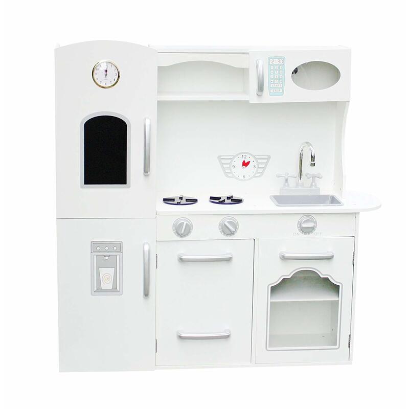 Kids Wooden White Play Kitchen | Buy Play Kitchens & Toy Food - 218592