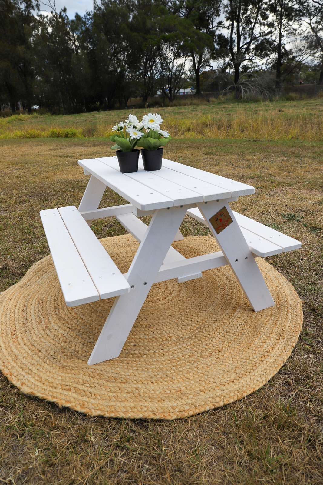Plain Picnic Table White Stain Buy Kids Picnic Tables 1099962