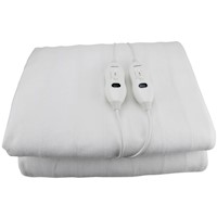 Fitted Washable Electric Blanket Double - White