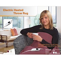 Digilex Electric Heated Throw Rug - Red