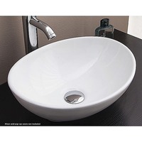 Above Counter Bathroom Vanity Oval Ceramic Basin