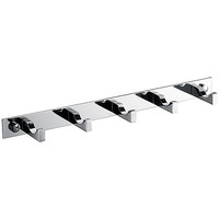 5-Hook Bathroom Robe and Towel Rail Bar Rack