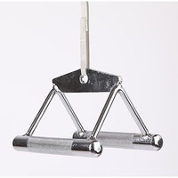 Close Grip Seated Row Handle Bar Triangle Cable Attachment
