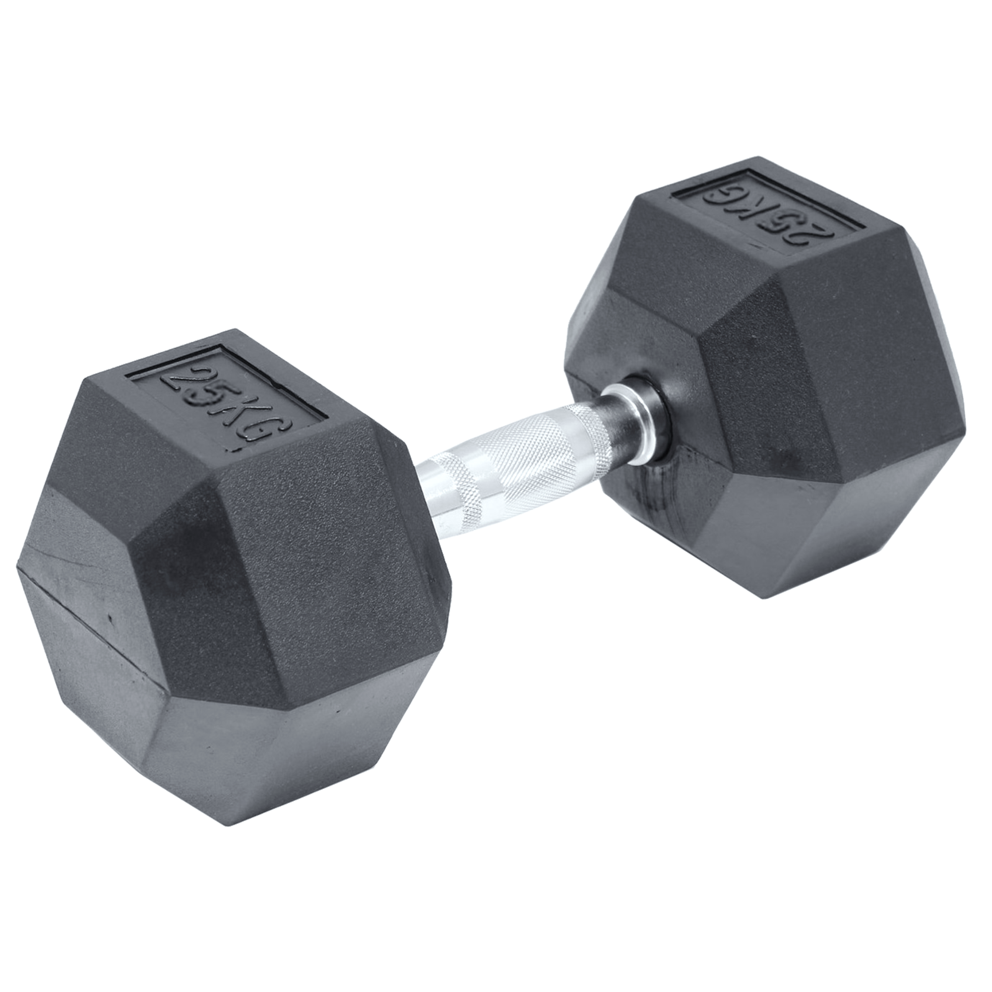 25KG Commercial Rubber Hex Dumbbell Gym Weight Buy Free Weights 136190