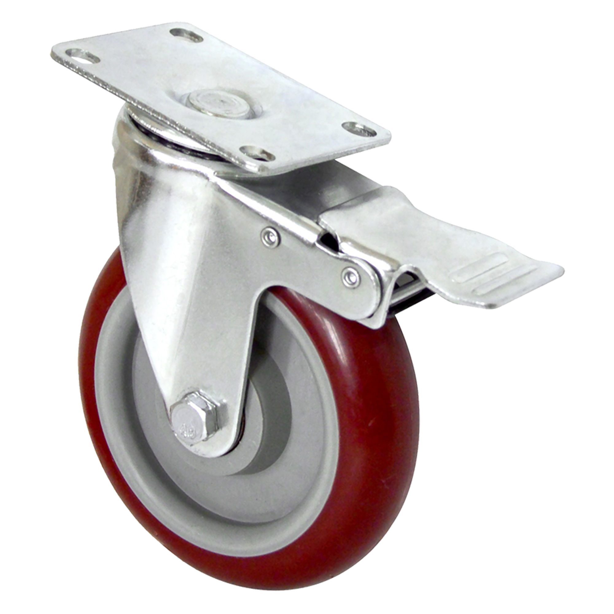 4 X 5" Heavy Duty 400kg Swivel Castor Wheels Trolley Furniture Caster