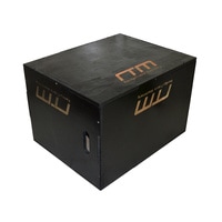 3 IN 1 Black Wood Plyo Games Plyometric Jump Box