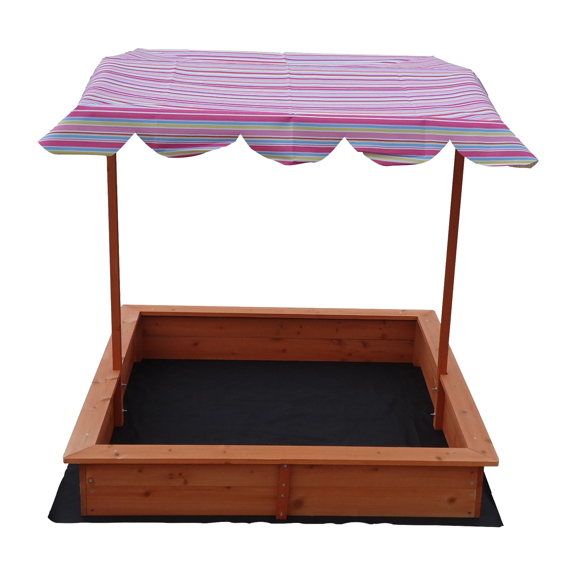 Kids Wooden Toy Sandpit with Adjustable Canopy Buy Sand Pits 175091