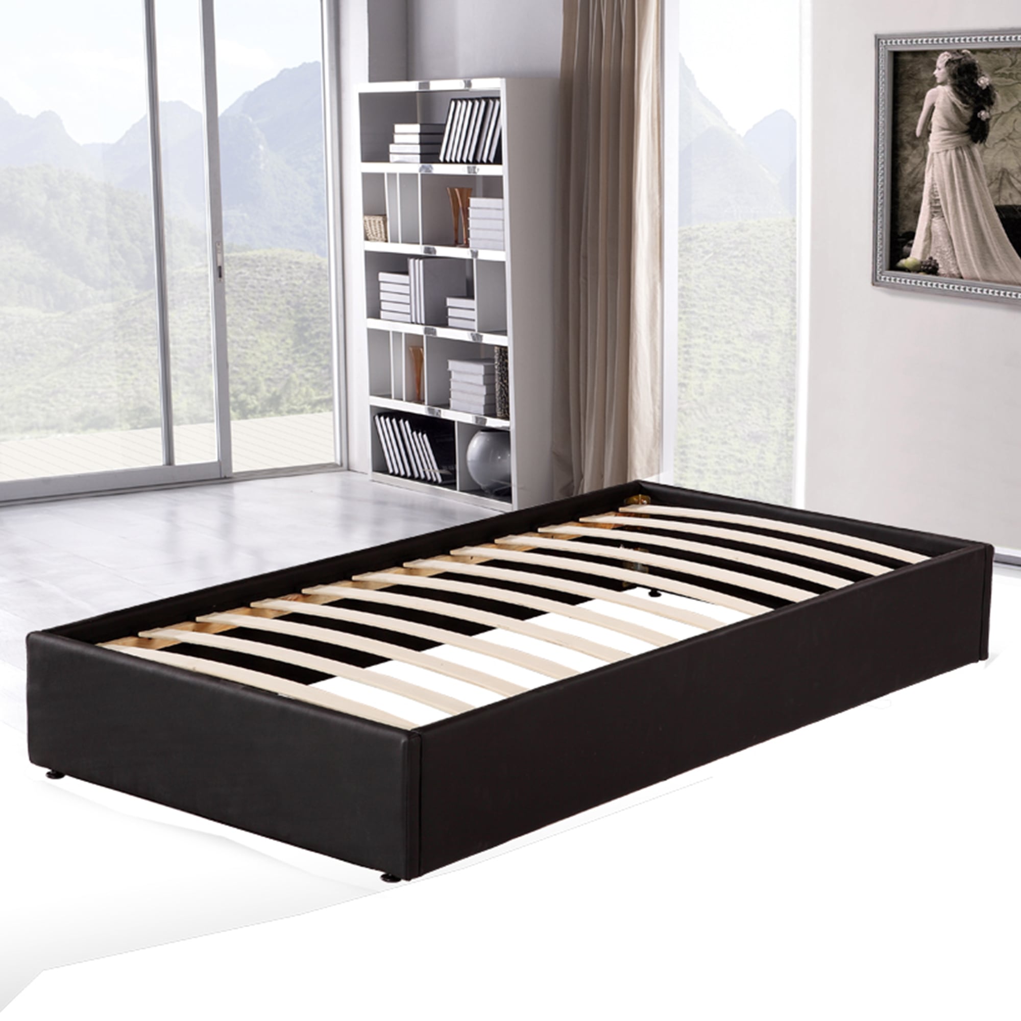 PU Leather Single Bed Ensemble Frame Buy Single Size Bed Base 135319