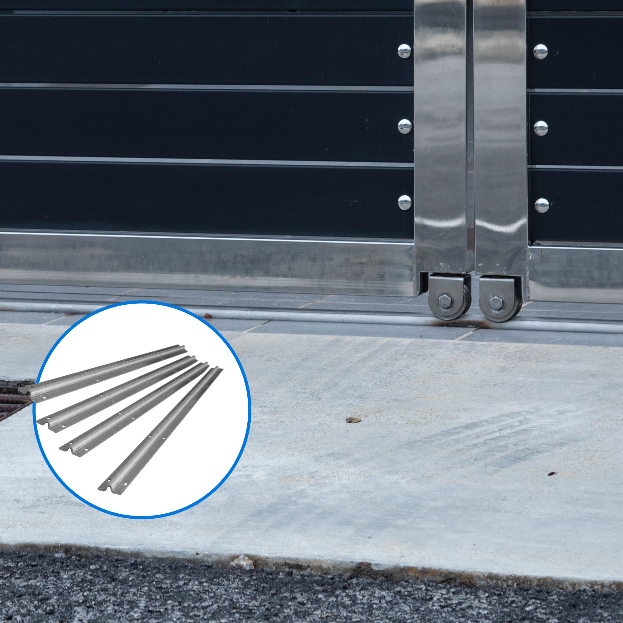 Sliding Gate Hardware Accessories Kit 4m Track Buy Gate Opener Parts & Accessories 738735