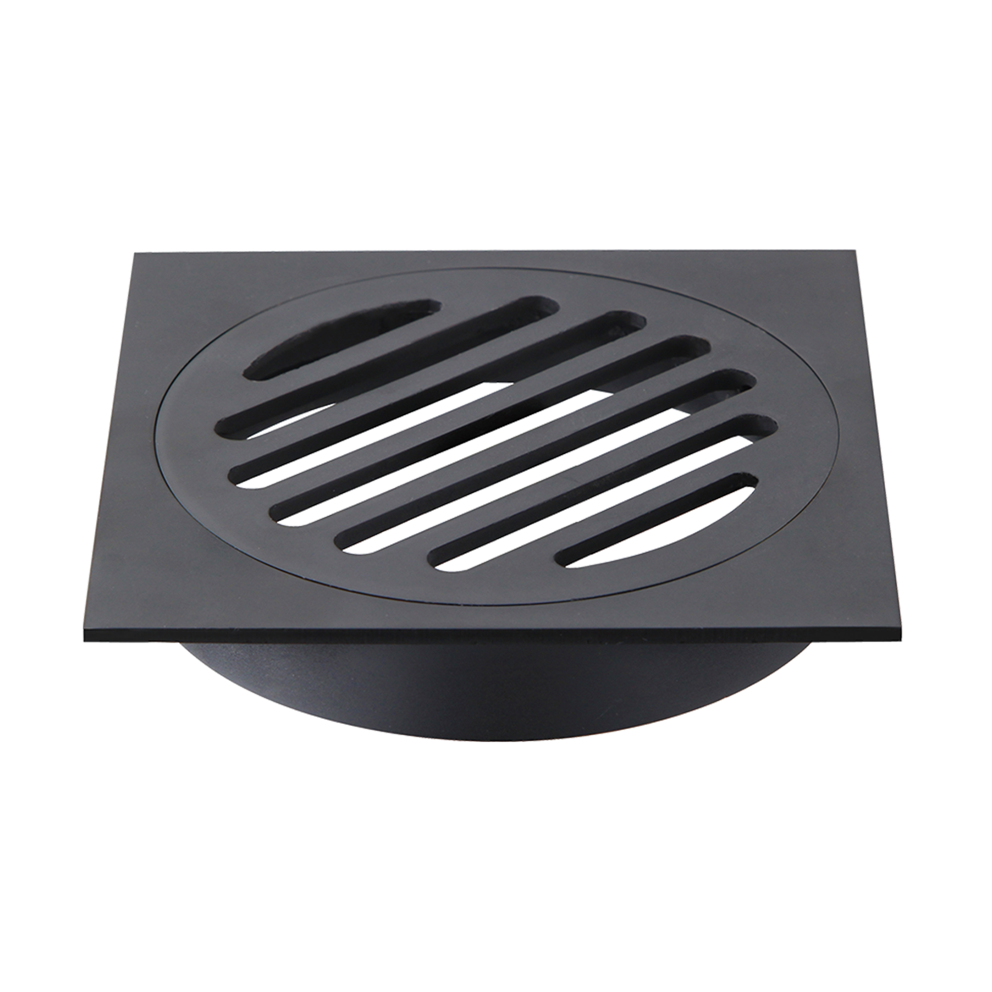 Square Black Floor Grate Drain 110 mm Full Brass Construction Buy