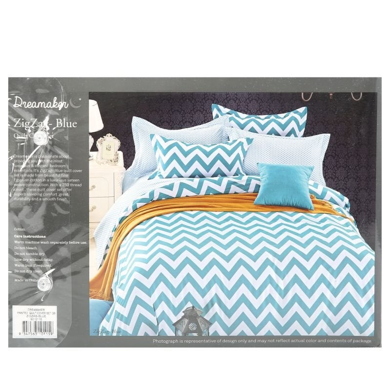 Zig Zag Single Cotton Duvet Quilt Cover Set 250tc Buy Single