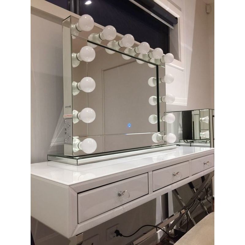 Hollywood Vanity Makeup Mirror with Dimmable Lights | Buy Makeup Mirrors - 195329