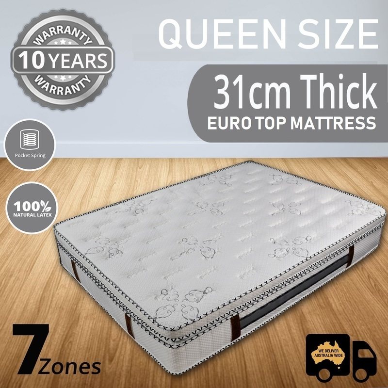 Queen Pocket Spring Natural Latex Pillow Mattress Buy Queen