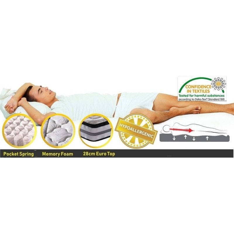 Dream Double Size Pillow Top Memory Foam Mattress Buy Double