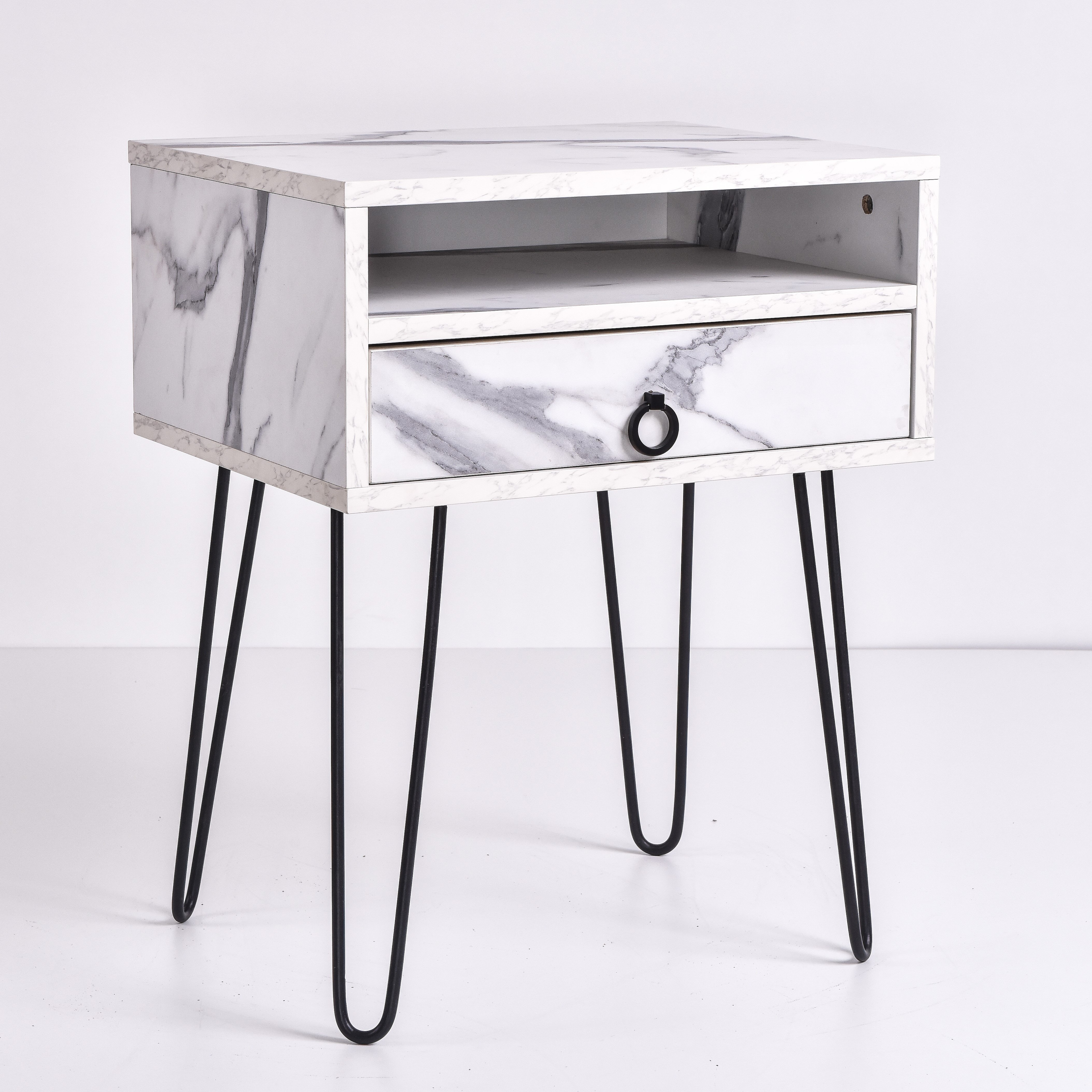 Edea Bedside Table, Marble Buy Bedside Tables 970261