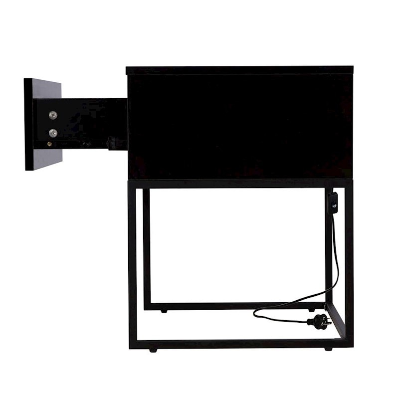 Illuminate Bedside Table with LED Light Black Buy Bedside Tables 185100