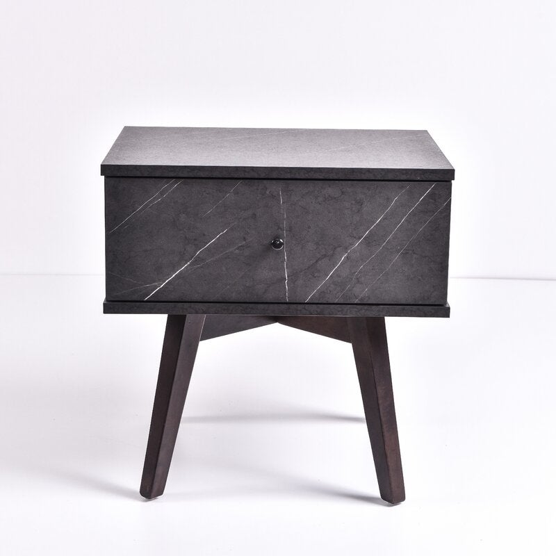 Miranda bedside table, grey stone | Buy Bedside Tables ...