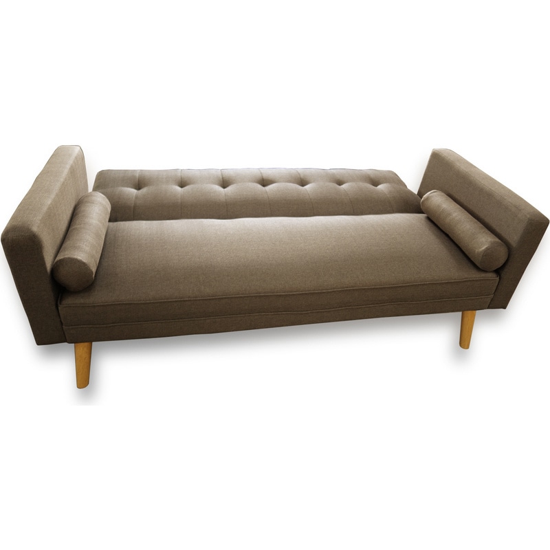 Amy Click Clack Fabric Sofa Bed with 2 Pillows Buy Sofa Beds 185661