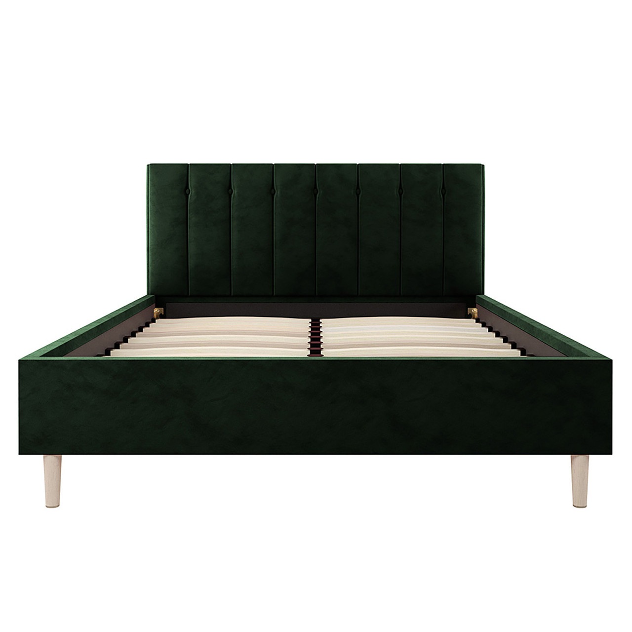 Kallisto Velvet Double Bed Frame Dark Forest Green Buy Bed Frames