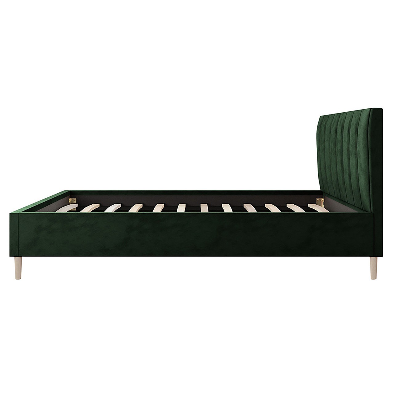 Kallisto Velvet Double Bed Frame Dark Forest Green Buy Bed Frames