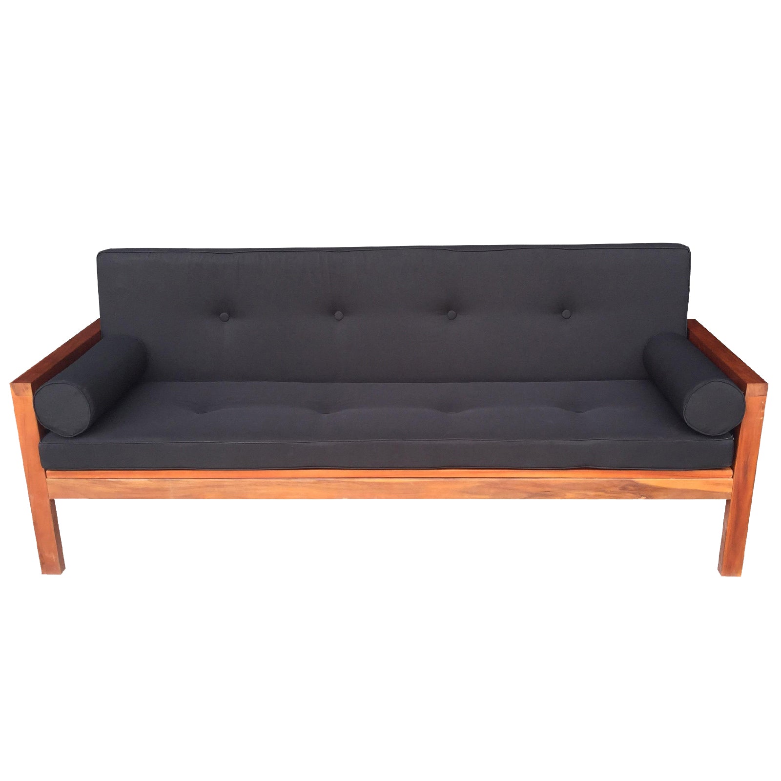 Luxo Meves Timber Outdoor Sofa Bed with Black Cushion Buy Outdoor