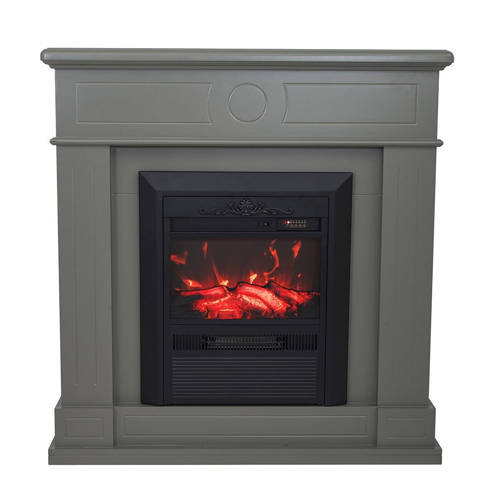 Luxo Nuraya 2000w Electric Fireplace Mantel Heater Grey Buy