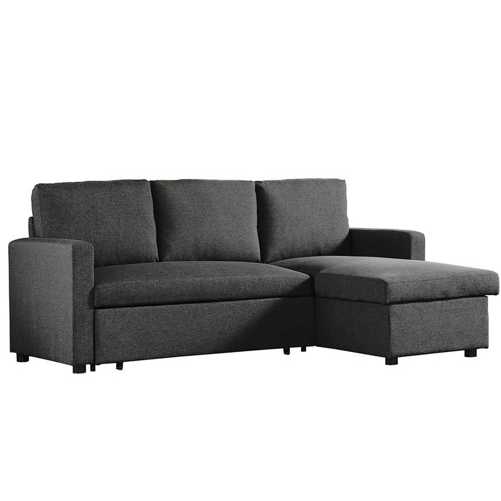 Merton 3 Seater Futon Sofa Bed with Storage Tweed Buy Sofas & Sofa