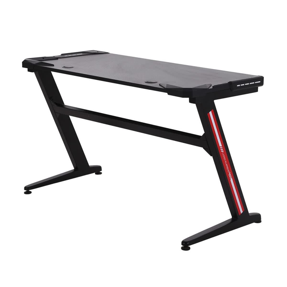 Zero RGB Gaming Desk with LED Lights - Red | Buy Desks ...