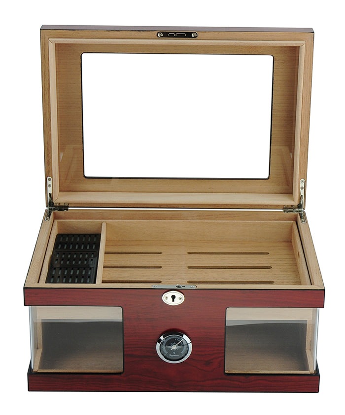 Hand Made 120 Count Cigar Humidor Box Wood Spanish Cedar Humidifier