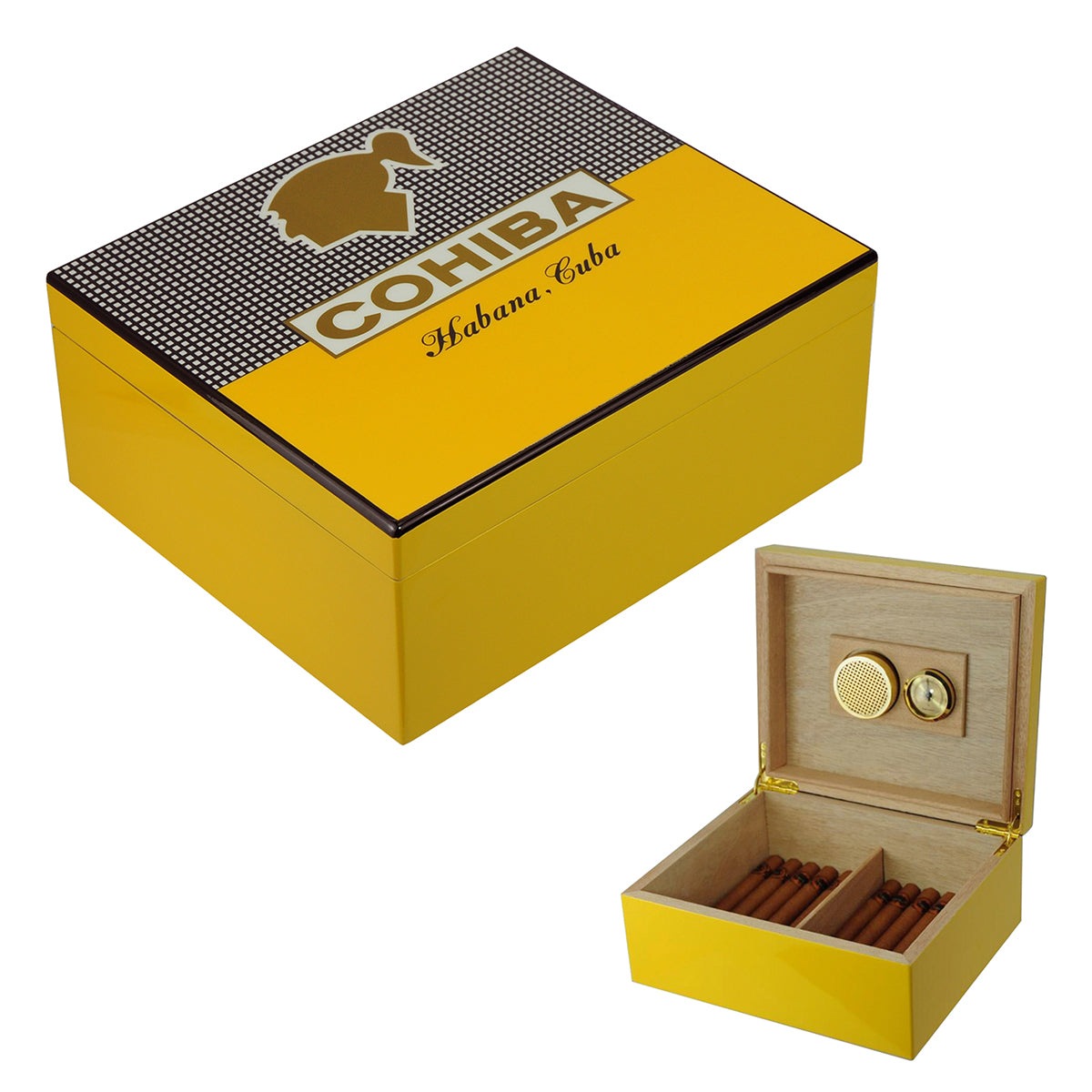 Hand Made Cohiba 25+ Count Cigar Humidor Box Humidifier