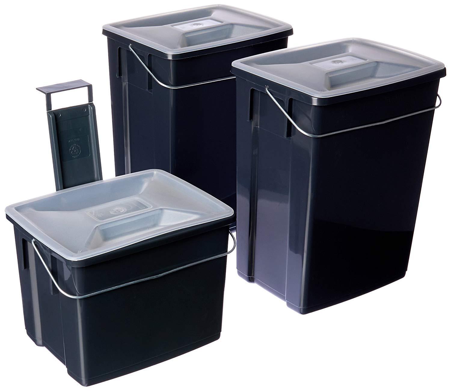 Home Compost Bin Waste Composter Food Garden Recycling Scrap Trash Green 5L