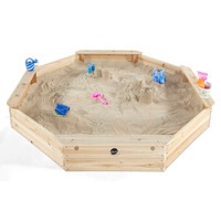 Plum Kids Large Octagonal Sandpit w/ Seats & Cover