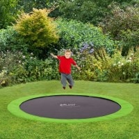 Plum Kids 8ft Spring In Ground Trampoline in Green