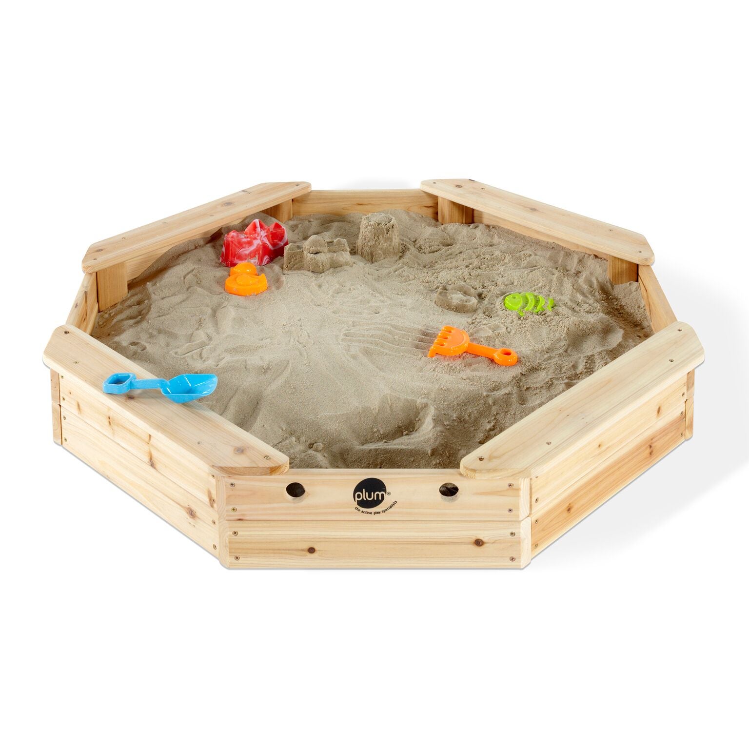 kids wooden sandpit