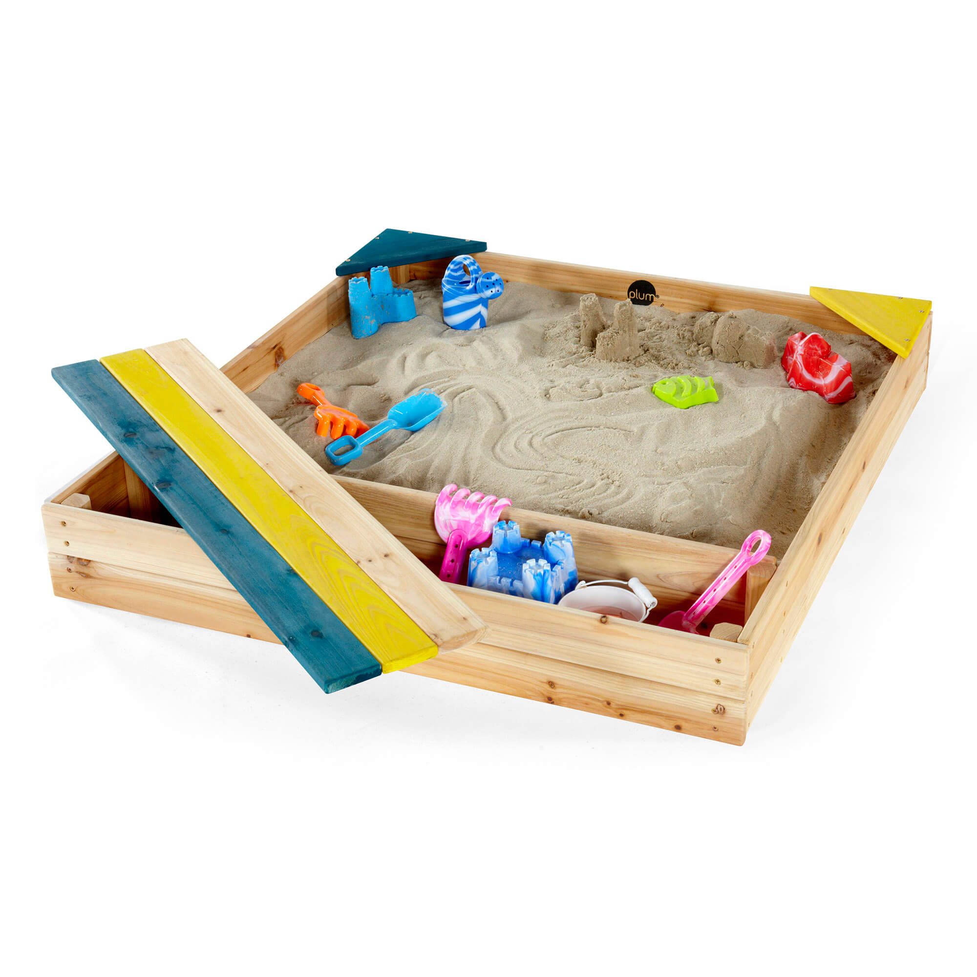 kids sandpit with cover