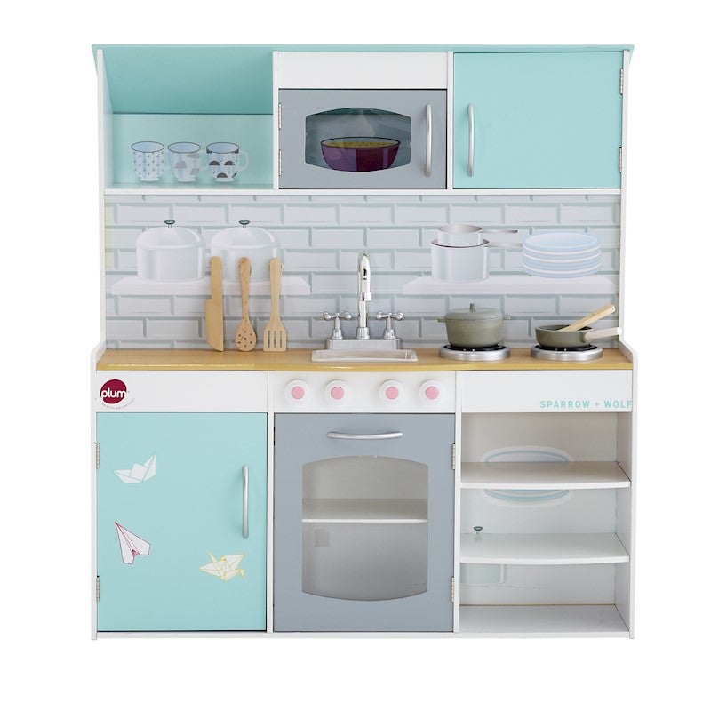 plum 2 in 1 dolls house and kitchen