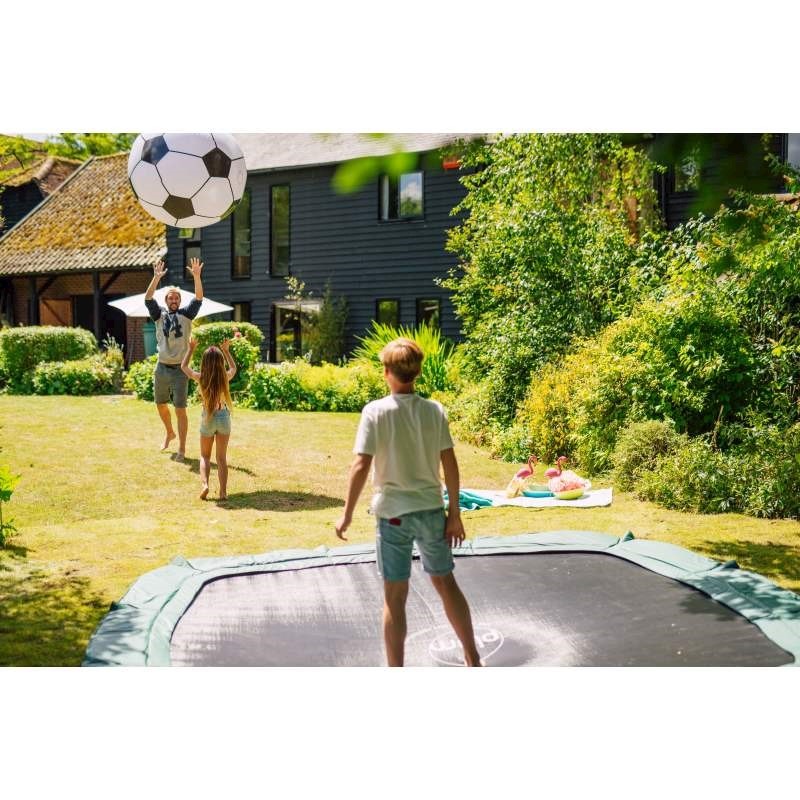 Plum Kids Square In Ground Trampoline in Black 11ft Buy In Ground