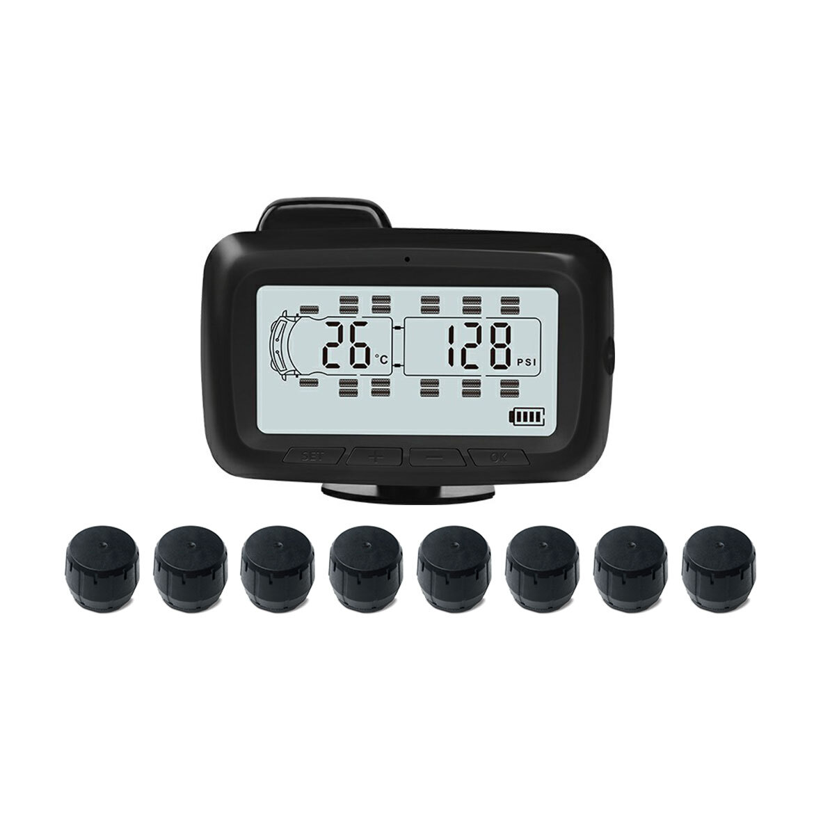 Elinz Wireless TPMS Tire Tyre Pressure Monitoring System 8x External
