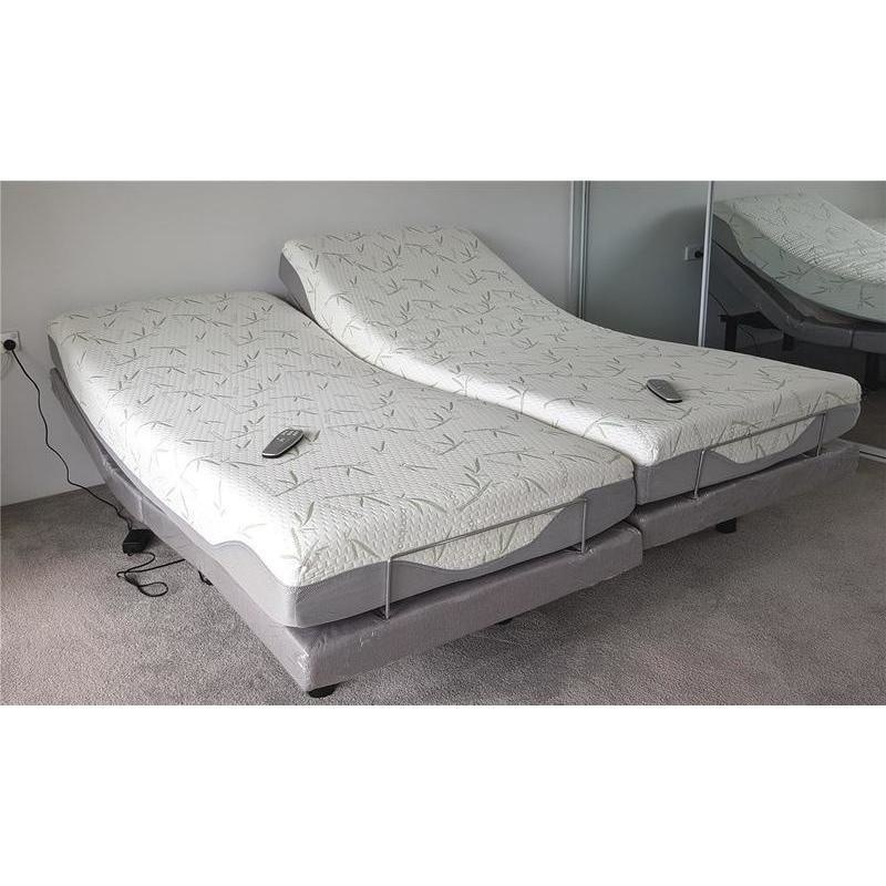 Comfortposture Split King Electric Adjustable Bed With Memory Foam Mattress Buy King Size Bed Base 239542