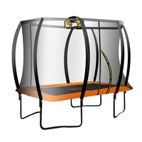 Kahuna Trampoline 6ft x 9ft Rectangular Outdoor with Basketball Set